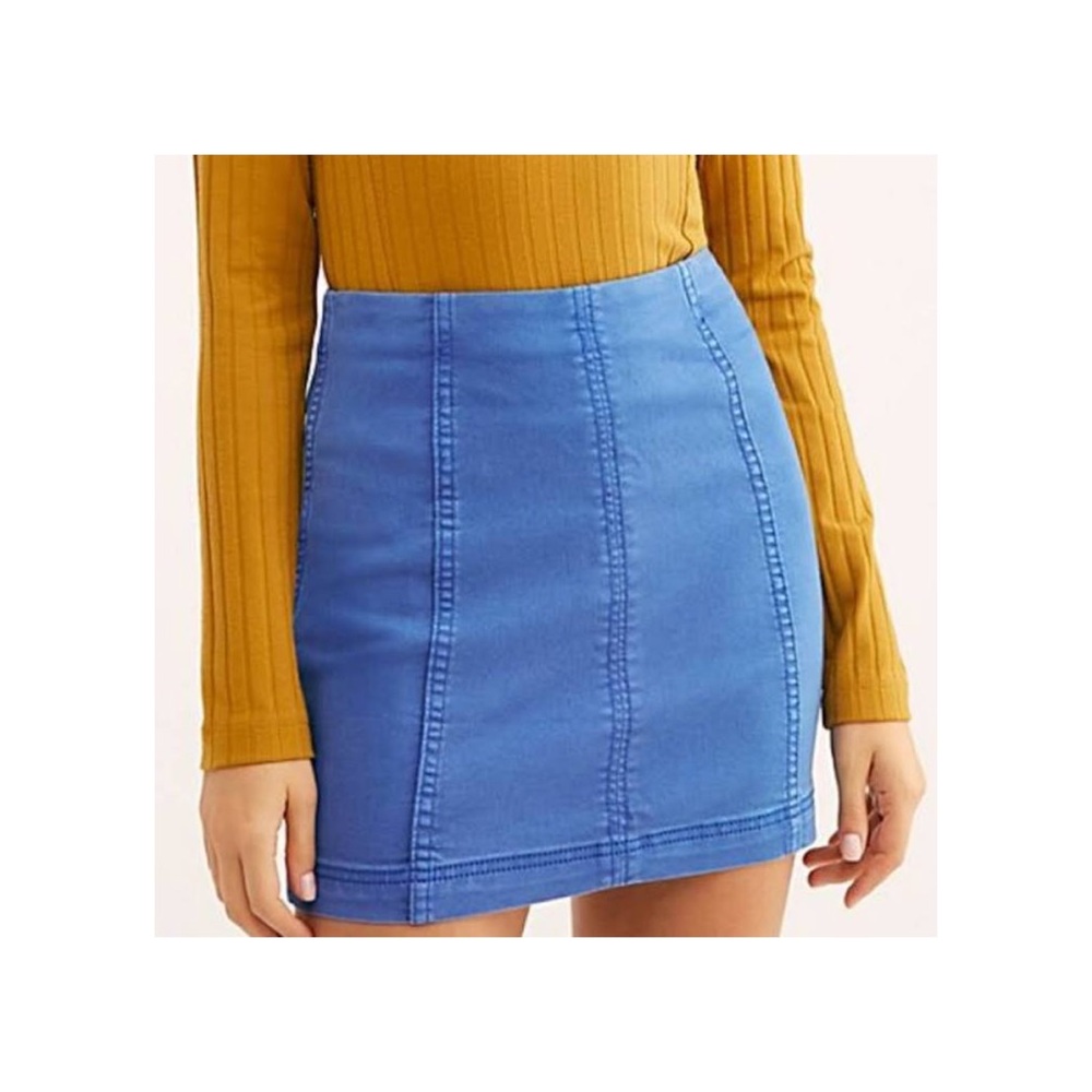 Free People blue denim Skirt